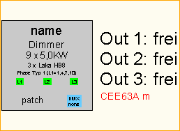 Dimmer 9 x 5KW HA8