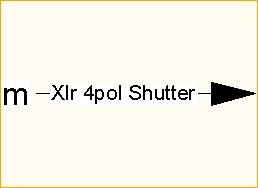 XLR 4pol Shutter
