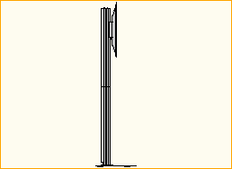 Flat Panel Bodenständer (390702) mit Fernsehen (51 Zoll)