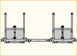 easyFrame 2x2 Standfuß für NEC464 Landscape