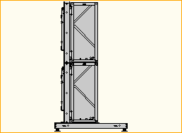 easyFrame 2x2 Standfuß für NEC464 Landscape