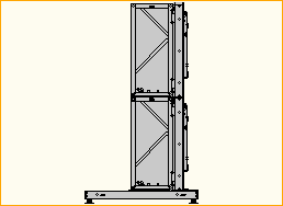 easyFrame 2x2 Standfuß für NEC464 Landscape