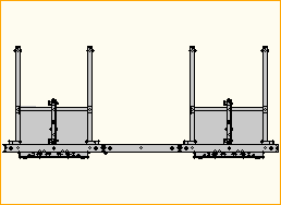 easyFrame 2x2 Standfuß für NEC554 Landscape
