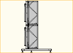easyFrame 2x2 Standfuß für NEC554 Landscape