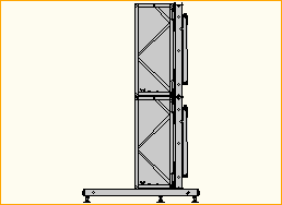 easyFrame 2x2 Standfuß für NEC554 Landscape