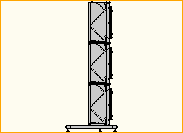 easyFrame 3x3 Standfuß für NEC554 Landscape