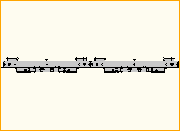 easyFrame 2x2 Wandhalter für NEC554 Portrait