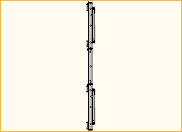 easyFrame 2x2 Wandhalter für NEC554 Portrait