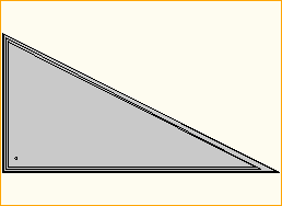 Dreieck 2x1m