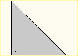 Dreieck 1x1m