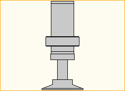 Alu-Verstellspindelfuß 20 cm