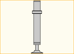 Alu-Verstellspindelfuß 40 cm