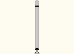 Alu-Verstellspindelfuß 90 cm