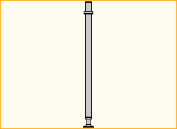 Alu-Verstellspindelfuß 100 cm