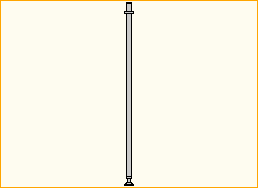 Alu-Verstellspindelfuß 160 cm