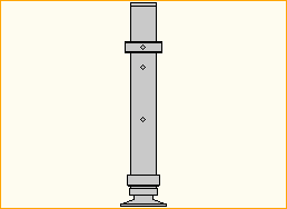 Teleskopfuß 40-60 cm - 40 cm