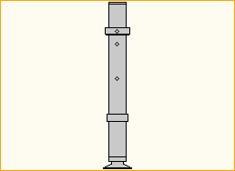 Teleskopfuß 40-60 cm - 50 cm