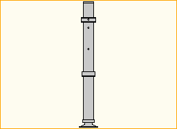 Teleskopfuß 40-60 cm - 60 cm