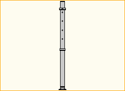 Teleskopfuß 60-100 cm - 100 cm