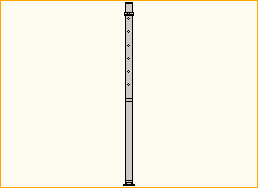 Teleskopfuß 80-140 cm - 140 cm