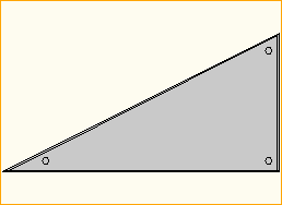 Dreieck 2x1m
