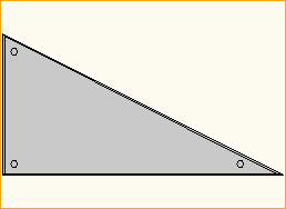 Dreieck 2x1m