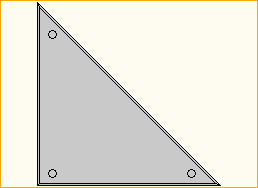 Dreieck 1x1m