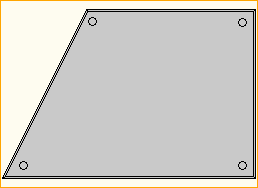 Trapez 1x1m