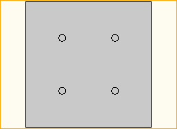 Bodenplatte 70x70 Stahl