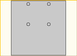Bodenplatte 80x80 Stahl versetzt