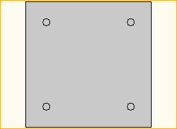 Bodenplatte 70x70 Stahl