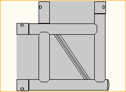 2-Weg-Winkel 90° horizontal