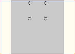 Bodenplatte 80x80 Stahl versetzt