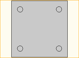 Bodenplatte 50x50 Stahl