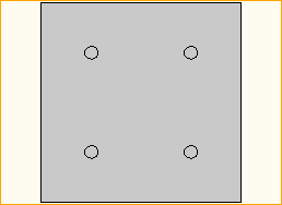 Bodenplatte 70x70 Stahl