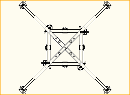 F34BS/BA mit 4x 75 cm Ausleger