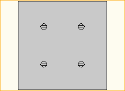 Bodenplatte Stahl 70x70