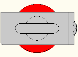 Halbschelle - Ringöse unten