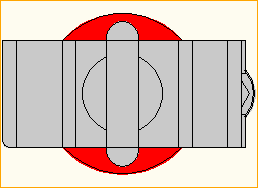 Halbschelle - Ringöse unten