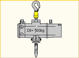 Motor D8+ 500kg Haken
