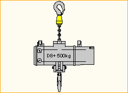 Motor D8+ 500kg Haken