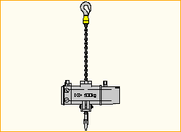 Motor D8+ 500kg Haken