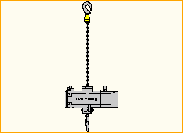 Motor D8+ 500kg Haken