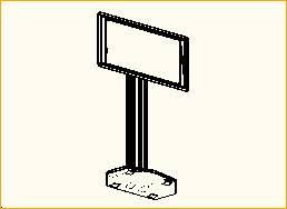 Flat Panel Bodenständer (390702) mit Fernsehen (51 Zoll) Flat Panel Bodenständer (390702) mit Fernsehen (51 Zoll)
