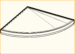 1/4 Kreis r=1m