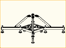 FD34 BASE-01A mit 4 langen Auslegern OUTR-L01A