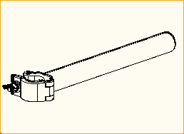 Halbschelle mit Alu Rohr