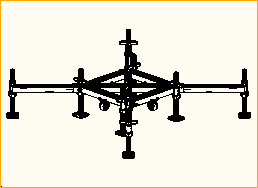 F34BS/BA mit 4x 75 cm Ausleger