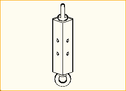 Eckverbinder mit Doppelöse