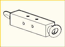 Eckverbinder mit Doppelöse